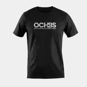 Black T-Shirt with White OCHBS Logo