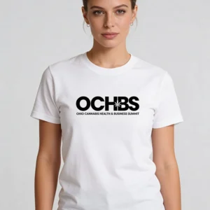 White T-Shirt with Black OCHBS Logo
