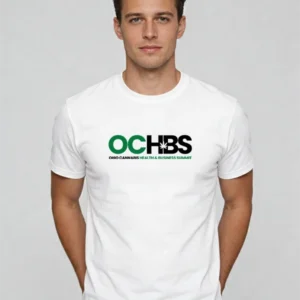 White T-Shirt with Black & Green OCHBS